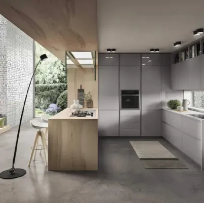 Cucina Moderna con penisola Fly Evo 07 di Ar-Tre